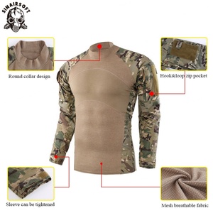 Camiseta Táctica de Caza Estilo Militar Estadounidense, Manga Larga, Algodón, Generación III, Camiseta de Combate, Camiseta de Entrenamiento para Hombre, Camuflaje - Product Image 4