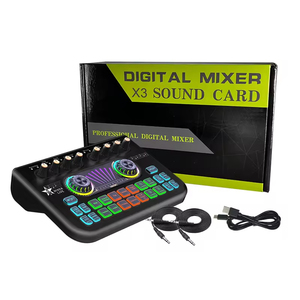 <span class=keywords><strong>Tarjeta</strong></span> <span class=keywords><strong>de</strong></span> <span class=keywords><strong>Sonido</strong></span> Profesional USB X3 Mixer para Transmisión <span class=keywords><strong>de</strong></span> Espectáculos en Línea <span class=keywords><strong>de</strong></span> Tiktok - Product Image 2