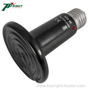 Lámpara de Calefacción de Cerámica de Infrarrojos Lejanos Tipo <span class=keywords><strong>Trompeta</strong></span> de 220V 75W 100W 150W 200W 95x110mm Sin Recubrimiento de Esmalte Para Mascotas - Product Image 5