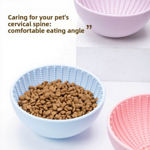 ชามซิลิโคนสำหรับสัตว์เลี้ยงแบบ OEM ODM ชามให้อาหารสุนัขแบบชะลอการกิน - Product Image 4