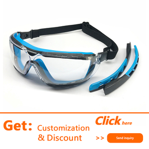 แว่นตานิรภัยสำหรับขี่จักรยาน, แว่นตานิรภัยป้องกันแสงสีฟ้ามีเชือกยืดหยุ่น - Product Image 2