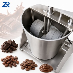 Moulin Commercial à Fèves de Chocolat, Raffineur de Chocolat, Mélangeur 60L, Broyeur à Pierres pour Chocolat, Machine à Moudre - Product Image 1
