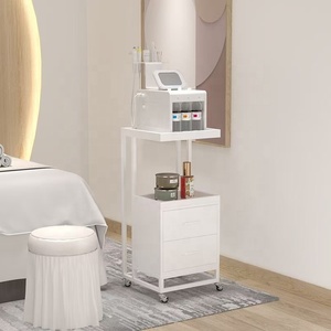 Modern Gold Metal Salon Trolley <b>Cart</b> Drawers 4-Wheel Rolling 360-Degree Rotation 80kg Load Capacity for Barber Shop Beauty Salon - Product Image 5