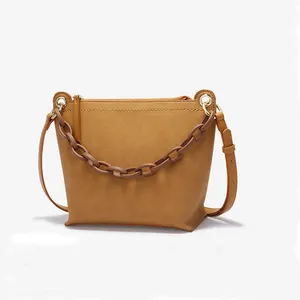 Stylish Unique Design Famous Brand Name Vegan Leather Long Strap Women's bag Designer Crossbody Bag