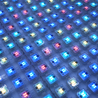 Pantalla LED para Exteriores de Alta Luminosidad, Ultra Brillante, para Publicidad Comercial, Pantalla Grande de Pared de Píxeles, Señalización Transparente