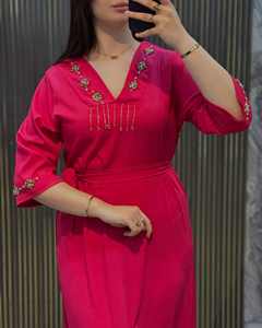 Nouveau style de femmes Dubai Abaya de luxe blanc et or Abaya élégante pour la fête des femmes musulmanes - Product Image 6