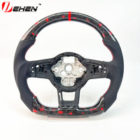 Volant en fibre de carbone personnalisé en cuir pour Tiguan Passat VW Golf MK7 7.5 GTI GTD GTE 2013-2020 GTI