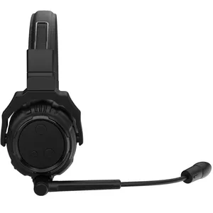 Headset Bluetooth nirkabel dengan mikrofon peredam bising, Headset Bluetooth nirkabel dengan mikrofon peredam bising untuk ponsel, komputer, rapat, berkendara