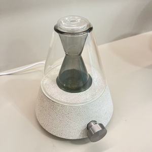 USB-betriebener Holzglas-Aroma diffusor Natürliche Holz farbe Wasserlos für die tragbare Installation im Home Office 1 Jahr Desktop-Verwendung - Product Image 2