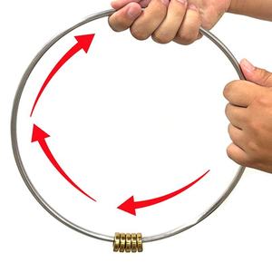 Anneaux gyroscopiques en métal avec logo personnalisé, nouveau design, jouet amusant, anneaux sonores pour enfants - Product Image 2