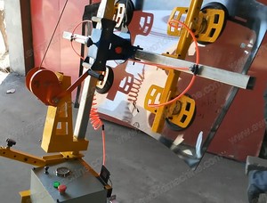 Elevateur de verre vertical E-WORLD à moteur, en acier jaune, facile à utiliser, pour le traitement du verre - Product Image 6