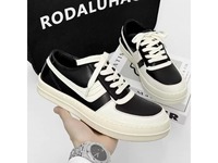 Chaussures de skate unisexes à semelle épaisse avec logo personnalisé du fabricant, tendance automne, chaussures de marche pour hommes en cuir PU, mode européenne.