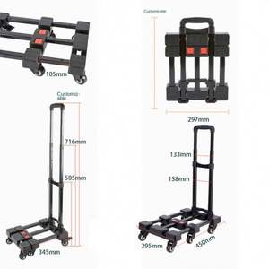 รถเข็นเหล็กสี่ล้อพับได้ทำจากเหล็กมีที่จับพลาสติกรุ่น T721-E-3 - Product Image 3