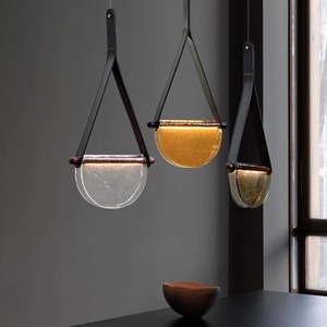 Pendentif en verre minimaliste moderne de Style nordique compteur moyen créatif pour le chevet du restaurant à la maison-lustre artistique - Product Image 4