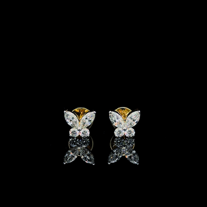 Tachuelas de diamante Flutter Gleam diseñadas con diamantes de corte brillante en un entorno elegante y delicado que agrega brillo - Product Image 5