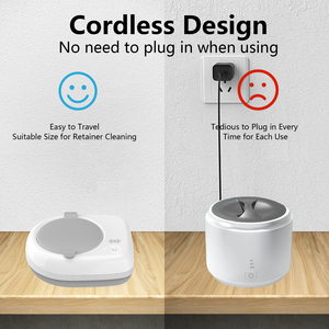 2025 mới nhất thiết kế siêu âm người lưu giữ Cleaner xách tay mini siêu âm nha khoa Máy làm sạch cho cú đúp hàm răng giả công cụ aligner - Product Image 4