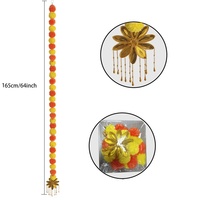 Guirlande de fleurs artificielles de marguerites Nicro en promotion avec pompons, décoration suspendue pour mariage indien, Diwali, Jour des Morts mexicain