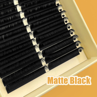 Abonnie Cashmere Lash Supplies, extensions de cils en gros, extensions de cils noires mates