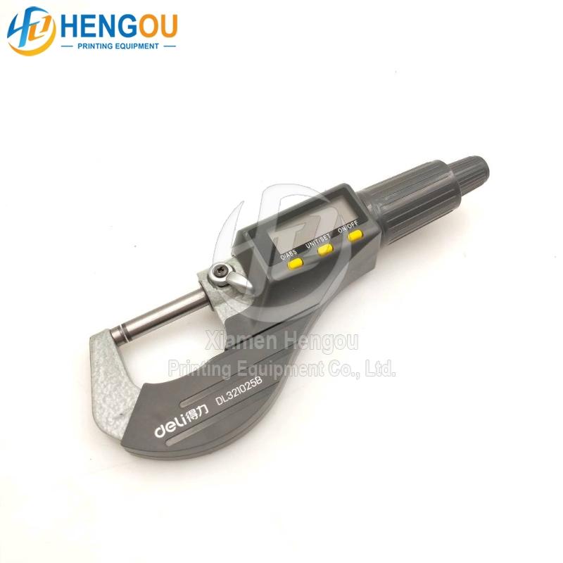 0.001mm 0-25mm Micrometer Printing Machinery Parts High Quality