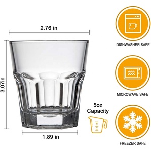 Vasos de Whisky Estilo Antiguo/Vajilla de Vidrio para Bourbon/Ron/Vaso de Bar - Product Image 2
