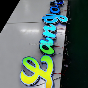 Panneaux LED RVB dynamiques couleur pleine haute qualité, lettres 3D lumineuses pour publicité, éclairage personnalisable, étanches IP65 - Product Image 1