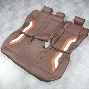 GANE ชุดหุ้มเบาะรถยนต์หรูหราแบบกำหนดเอง หนังภายในทนทาน สีกาแฟ ระบายอากาศได้ดี ป้องกันคราบสกปรก เหมาะสำหรับรถยนต์ <span class=keywords><strong>Volkswagen</strong></span> - Product Image 4