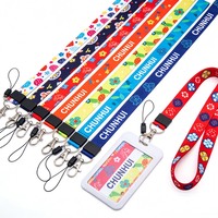 CH Wholesale Sublimation Printing Polyester Lanyards With Logo Custom Certification Keychain OEM ODM ECO Promotion Event Gifts