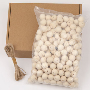 Natural Wood <b>Beads</b> Round Loose <b>Beads</b> Boxed <b>Set</b> For Jewelry Making DIY Craft Material 100Pcs - Product Image 2