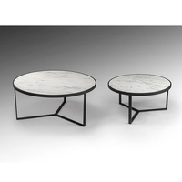 Table basse contemporaine de luxe (3 pieds) de haute qualité OEM/ODM, design minimaliste, mobilier de salon