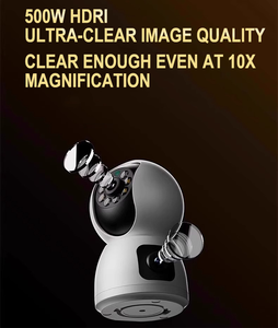 Enlace de lente dual 5MP video inteligente <span class=keywords><strong>circuito</strong></span> cerrado hogar teléfono móvil remoto 360 sin ángulo muerto WiFi cámara de alta definición - Product Image 2