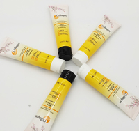 Vente en gros OEM Tubes stratifiés aluminium/plastique 90 ml Blancs pour Crème Visage et Lotion avec Bouchon Plat à Rabat Sérigraphié Modèle LX574