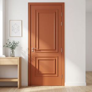 Pima Waterproof Melamine Board Modern Design Interior Wooden Door Slab with <b>Frame</b> 3-Year Warranty for Hotel Residential Projects - Product Image 6