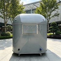 Remorque alimentaire Goeasy Outdoor en fibre de verre et aluminium pour la restauration rapide, idéale pour les startups et les événements