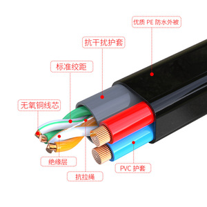 Streamer <b>Cable</b> 4 Core 8 Core Network Power Composite Pure Copper PVC Jacket For <b>Camera</b> Use - Product Image 3