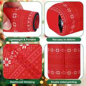 Custom Design 12oz Insulated Neoprene Christmas <b>Ugly</b> <b>Sweater</b> Beer Can Cooler - Product Image 3