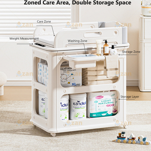 <span class=keywords><strong>Fasciatoio</strong></span> Intelligente Moderno in Plastica con Sensore di Pesatura di Precisione, Carrello Portaoggetti Multistrato Personalizzabile per Uso in Camera da Letto - Product Image 3