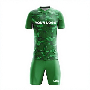 Conjunto de Ropa de Entrenamiento de Fútbol Personalizado, Uniforme de Fútbol con Sublimación Completa, Transpirable, 100% Poliéster, Jersey de Fútbol con Cuello en V, OEM ODM - Product Image 2