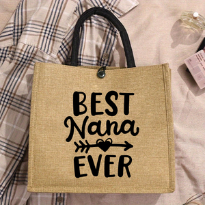 Sac fourre-tout « Meilleure Nana de Tous les Temps » pour Noël, Anniversaire, Fête des Mères, Cadeau, Shopping, Voyage, Usage Quotidien - Product Image 3