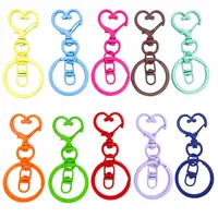  NOLITOY 100 Pcs Peach Heart Spring Buckle Keychains for Crafts  Keychain for Crafts Lanyard for Keys Metal Hanging Buckle Lobster Key Rings  Metal Snaps Bags Pendant Snap Hook DIY Buckles