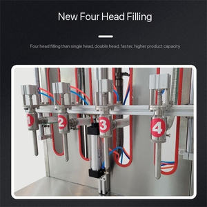 Macchina Riempitrice Industriale a Quattro Teste da <span class=keywords><strong>5</strong></span> <span class=keywords><strong>Litri</strong></span> per Alcol, Liquori, Salsa di Soia, Aceto, Olio in Bottiglie per Applicazioni di Bevande - Product Image 4