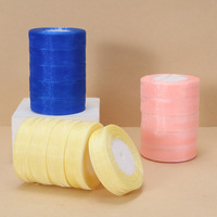 Ruban en tulle transparent et en fil de neige de 25 mm, ruban en maille de soie pour boîtes à gâteaux, 45 mètres par rouleau, parfait pour les anniversaires