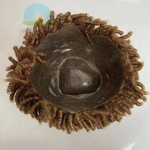 אביב טוויסט שיער פאה סיטונאי אירופאי #7 חום תלתל 15mm האפרו קינקי תלתל מלא דק עור pu הזרקה פאה לגבר ונשים - Product Image 3