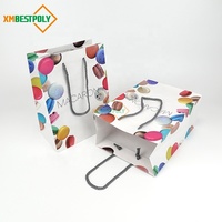 Individuell Bedruckte Recycelte Weiße Papiertüten mit Griffen für Lebensmittel- und Geschenkverpackungen
