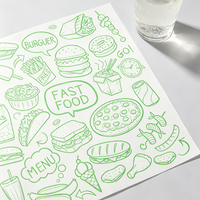 Feuilles de papier sulfurisé imprimées avec logo personnalisé, vente en gros, fabricant chinois de papier d'emballage pour charcuterie à motifs personnalisés