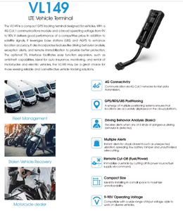 เครื่องติดตาม GPS สำหรับรถจักรยานยนต์ รถยนต์ รถบรรทุก ยี่ห้อ Concox รุ่น Tracksolid Pro Jimi IoT 4G LTE Cat1 2G VL149 รองรับการเชื่อมต่อกับคอมพิวเตอร์ - Product Image 2