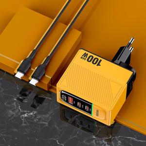 Kakusiga 2023 Mới Đến Đôi C Mù Cắm Cả Hai 100W 2C + 1A Thiết Kế Sạc + Cáp Dữ Liệu Thiết Lập Hai Phong Cách - Product Image 5