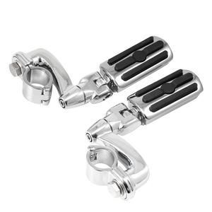 Pedales de aluminio para motocicleta, reposapiés, montaje de reposapiés de <span class=keywords><strong>Motor</strong></span>, Kit de montaje de carretera para Dyna <span class=keywords><strong>Fat</strong></span> <span class=keywords><strong>Bob</strong></span> Softail Sportster - Product Image 1