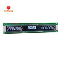 Module d'affichage LCD à segments VA, rétroéclairage blanc négatif, série 3 fils, large plage de température pour pack de batteries SMS12126