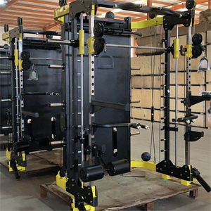 Thiết bị tập thể dục thương mại điện lồng huấn luyện viên với tích hợp Smith + Crossover 4 trong 1 cáp chéo vật liệu thép bền - Product Image 2