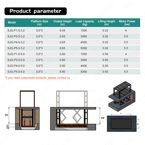 ลิฟต์ยกรถแบบกรรไกรยกรถขนาดเล็กแบบพกพายกรถแบบไฮดรอลิกสูงและปานกลาง - Product Image 2